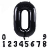 Toniful 40 Inch Black Large Numbers Balloons 0-9,Number 0 Digital 0 Helium Balloons,Foil Mylar Big Number Balloons For Birthday