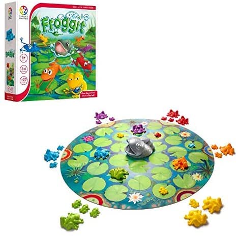 SmartGames Froggit - A Family Board Game for 2-6 Players Ages 6 - mature-themed