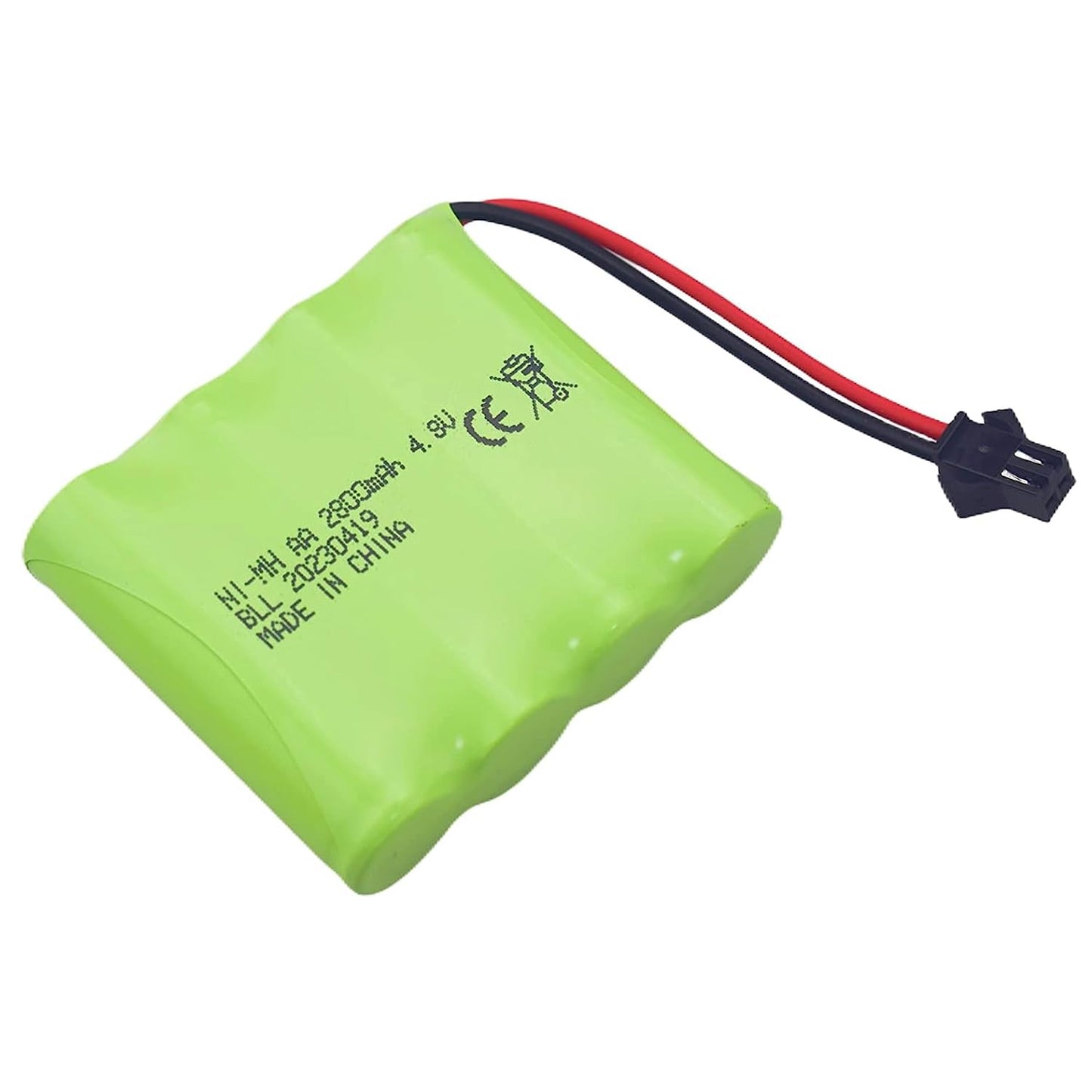 PUOO 2PCS 4.8V 2800mAh AA Rechargeable Batteries with USB Charging Cable for SY-E511 RC Excavator & TD141 Remote Control Cars