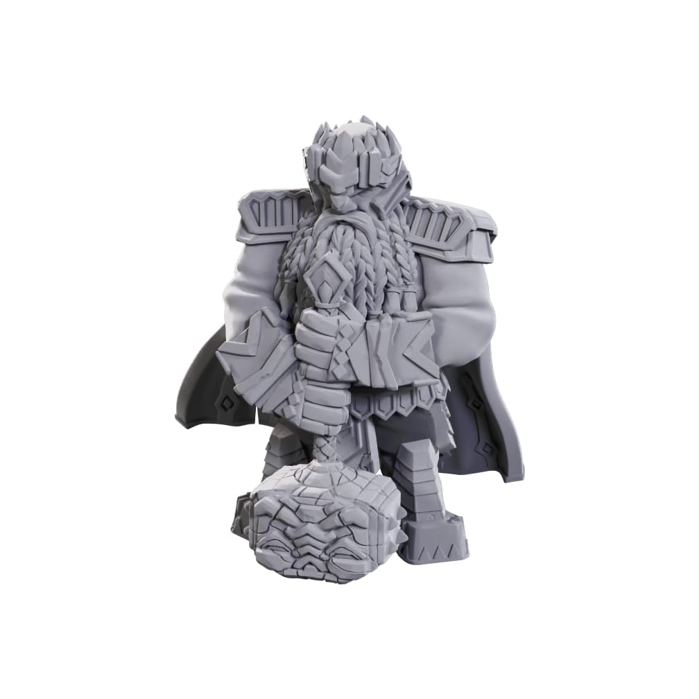 Wizkids Pathfinder Deep Cuts Male Dwarf Champion High-Level | Unpainted Miniatures | Wave 23