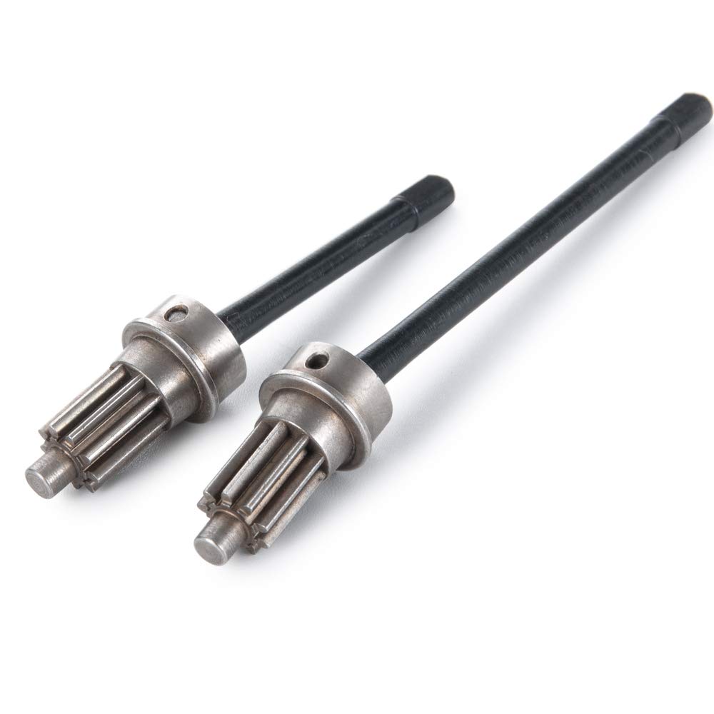 Que-T Front CVD Axle Shaft Set Portal Drive Input Gear for 1/10 RC TRX-4