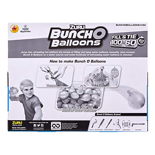 Bunch O Balloons Zuru 420 Self-Sealing Water Balloons - Original Colors, 420 Balloons, Perfect for Parties and Summer Fun!