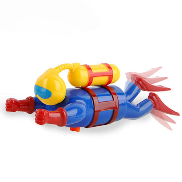 Miracland Wind-Up Diver Bath Toy, Funny Scuba Diver Bathtub Frogman Toy Swimming Toy Clockwork Diver Water Toy Diver Simming Poo
