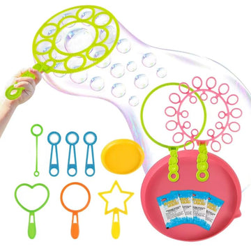 Bubble Wands kit Party Favors for Kids Bulk Toys Party Supplies Christmas Birthday Wedding Bath Time Gifts for Boys Girls (Vario