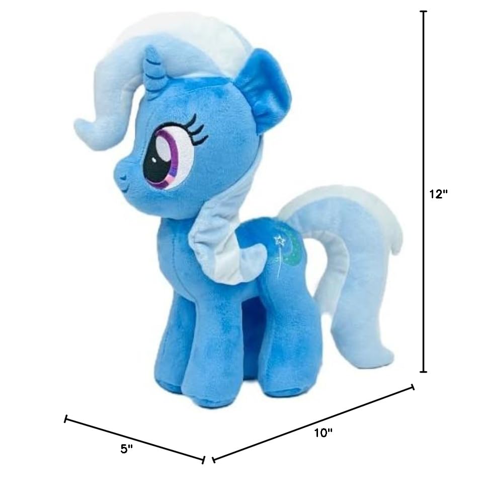 My Little Pony - Trixie Plush Toy - Officially Licensed Product, Soft And Cuddly Collectible For Fans And Collectors - Ideal Gif