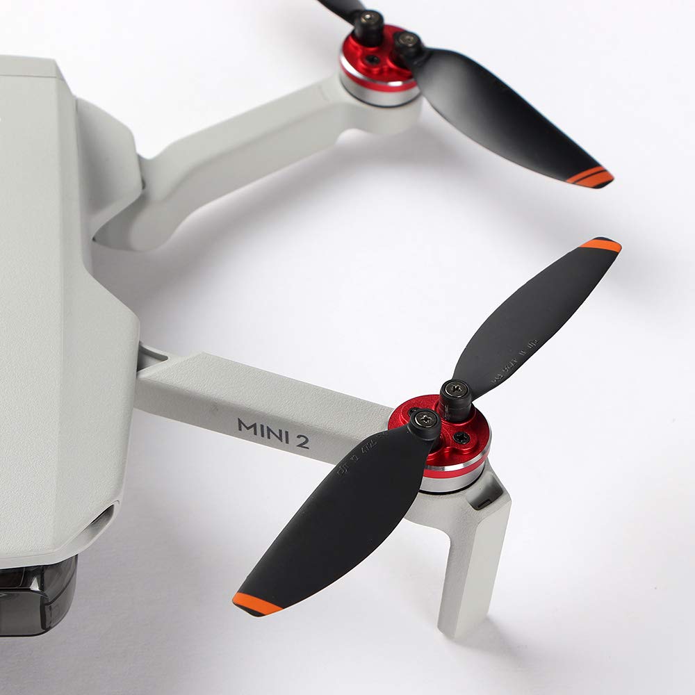 4Pcs Mini 2 Motor Cover Cap Protector For Dji Mini 2/Mini Se Accessories Waterproof Dustproof Aluminium Motor Cap (Mini 2 Red)