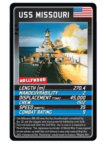 Battleships Top Trumps Card Game Medium