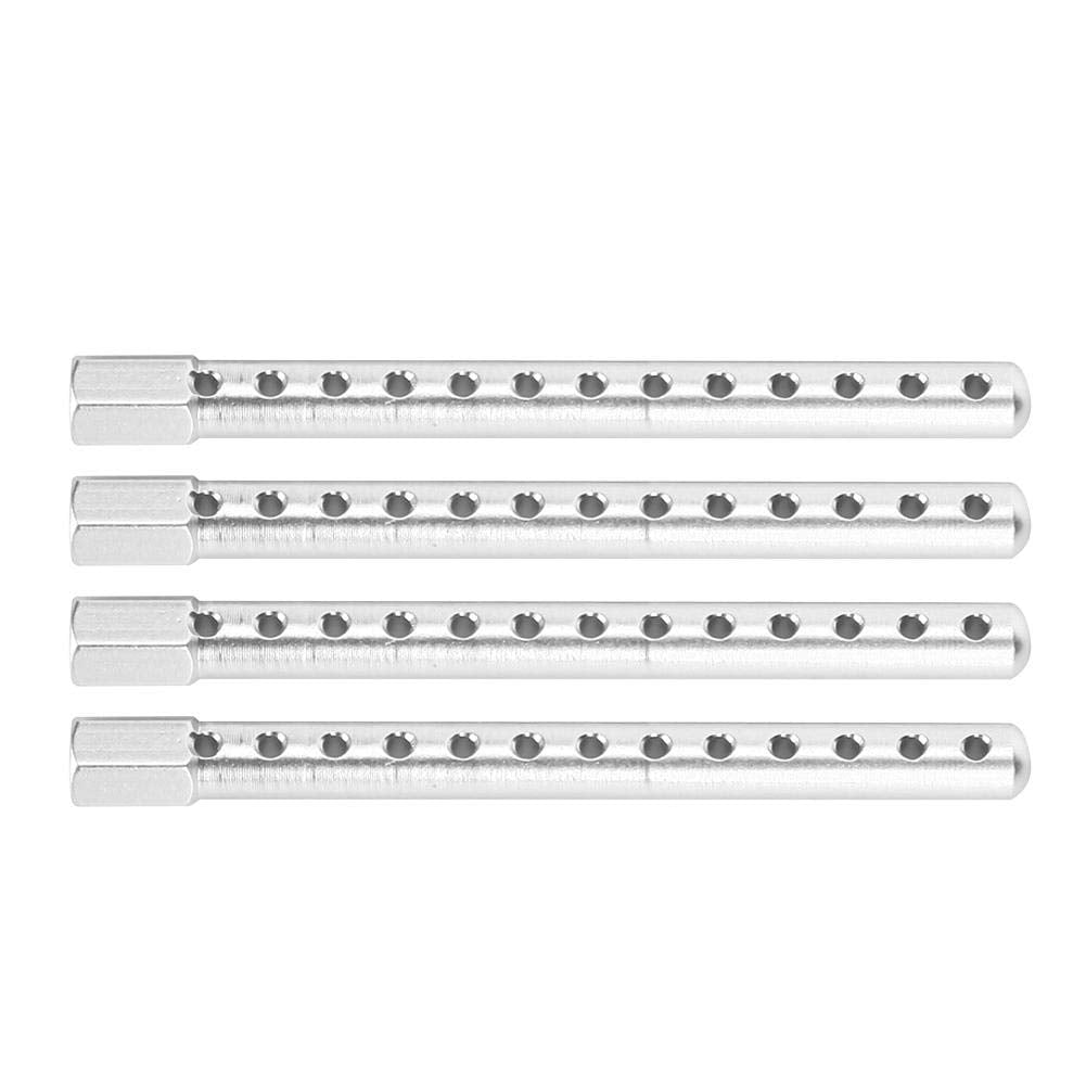 T best RC Car Shell Column, 4Pcs Aluminum Alloy RC Car Body Shell Post Holder RC Spare Parts for 1/10 122037(Silver) Rc Body Pos