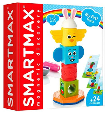 Smartmax My First Totem Stem Magnetic Discovery Building Game With Tactile And Rattling Parts For Ages 1-5