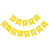 Yellow Happy Birthday Banner Sign For Backdrop Yellow Themed Birthday Party Decorations For Boys Girls Kids Party Banner Garland Bunting Flag Tea Party Supplies Wall Decor Yard Decorations