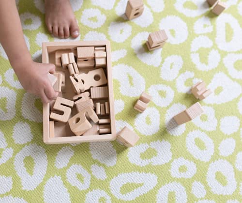 SumBlox Mini Starter Set - 38 Beechwood Math Building Blocks, STEM Educational Toy with Wooden Box & 36 Activity Cards