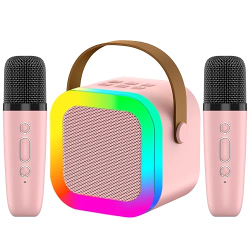 OUTUVAS Kids Karaoke Microphone Machine Toy, 4-12 Years Old Girls Christmas Birthday Gift for Girls, Karaoke Toys Gifts for Girl