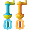 HABA Kids Bubble Bath Whisk 2 Pack - Blue Plastic Bath Toys for Sensory Play & Motor Skill Development