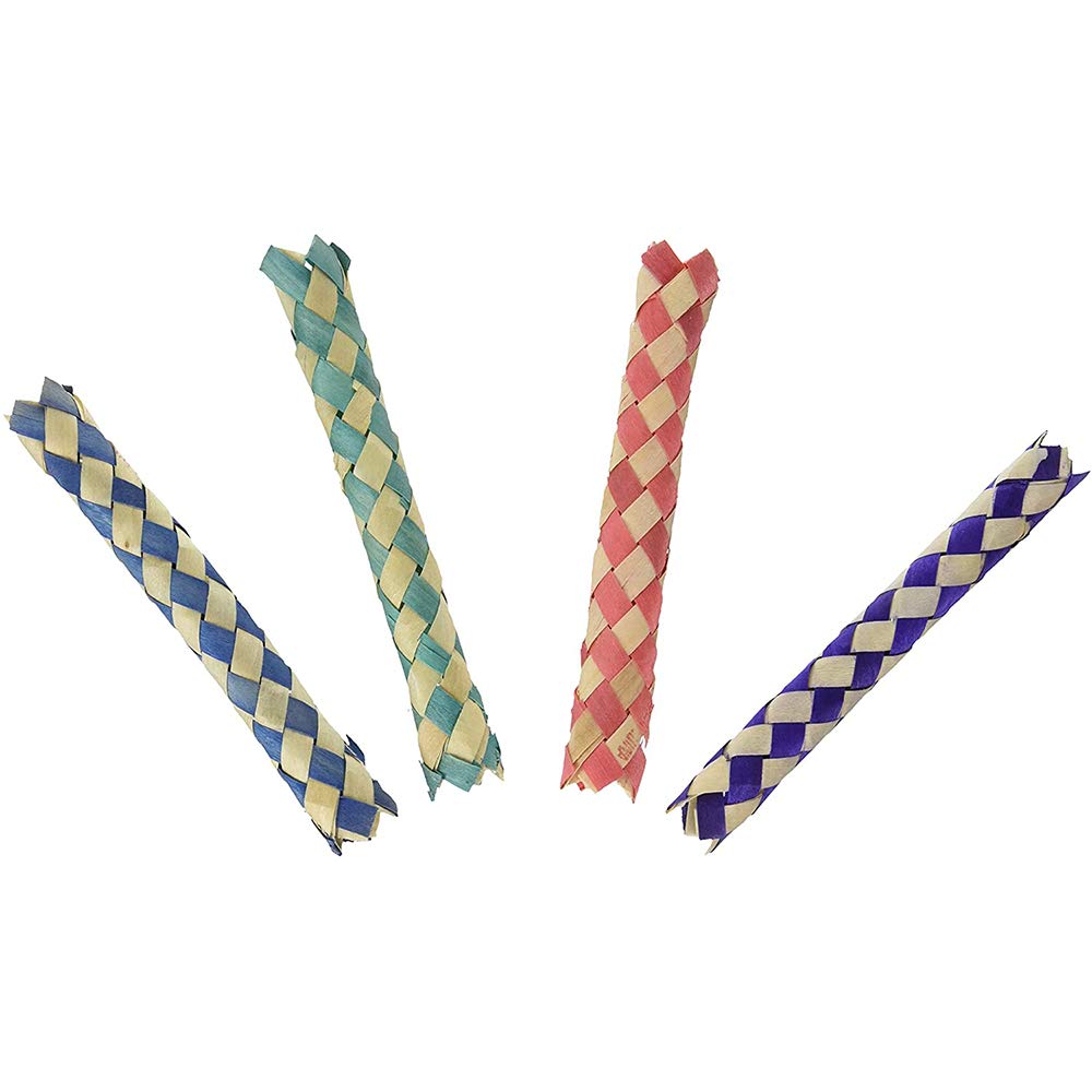 The Dreidel Company Classic Finger Traps, Chinese Bamboo Toys, Assorted Colors, 5'' Inches (72-Pack)