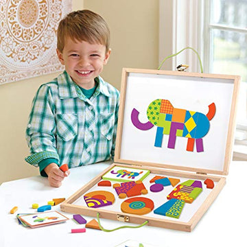 Mindware Imagination Patterns- Creative, Magnetic Play With Patterned Shapes!