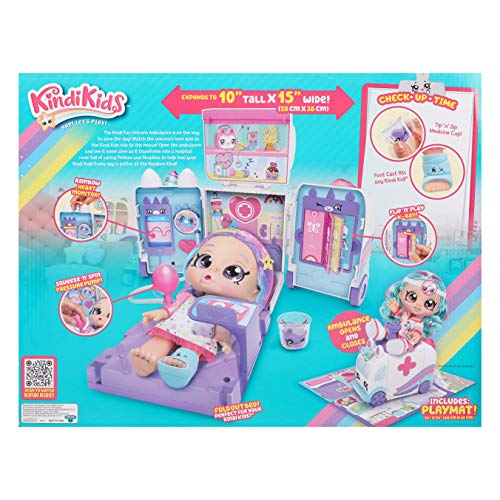 Kindi Kids Hospital Corner - Unicorn Ambulance - Playmat Included