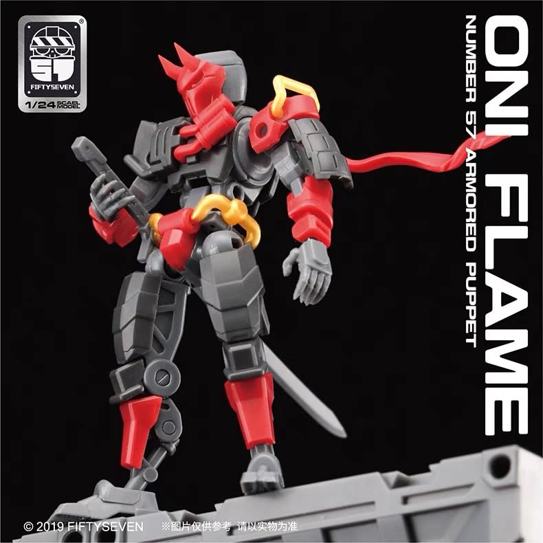 Beerise Morise Hobby Fiftyseven No.57 1/24 Action Figures - Armored Puppet Oniflame - Model Kit,Highly Posable Collectible Model