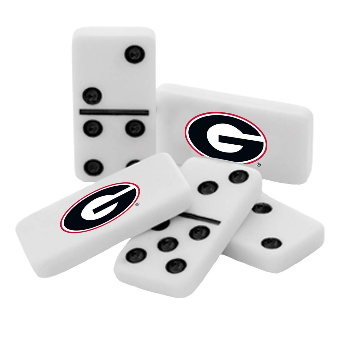 MasterPieces NCAA Georgia Bulldogs, Collectible Double Six Dominoes, For Ages 6+