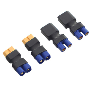 2Pair ShareGoo RC XT60 to EC3 Plug Female Male Adapter Connector for RC FPV Drone Car Lipo NiMH Battery Charger ESC