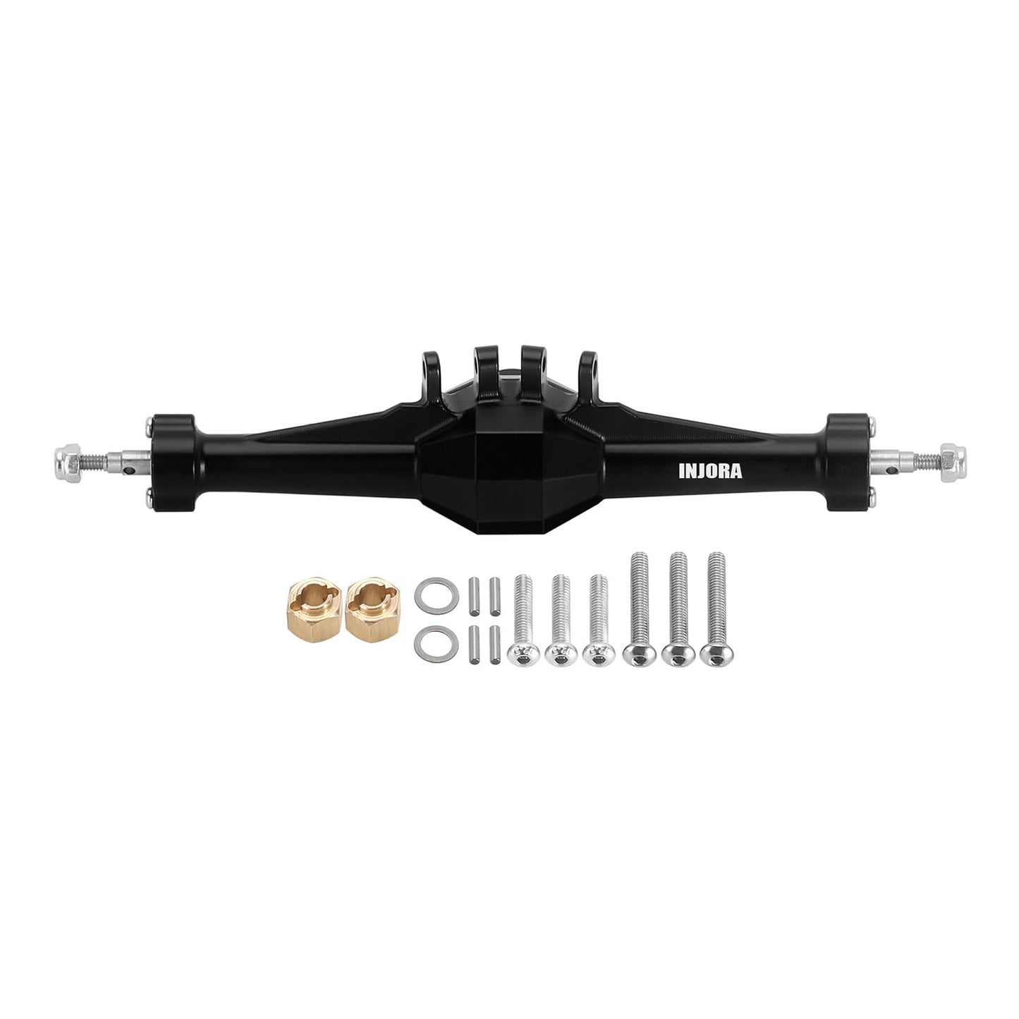 INJORA +4mm Diamond Axles with Brass Steering Knuckles for 1/18 RC Crawler TRX4M Upgrade