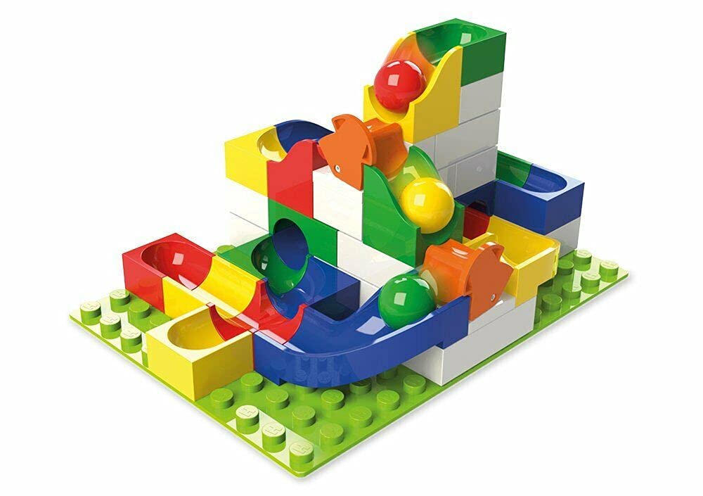 Hubelino Switch Action Set - The Original - 43 Piece Marble Run Set - Made In Germany
