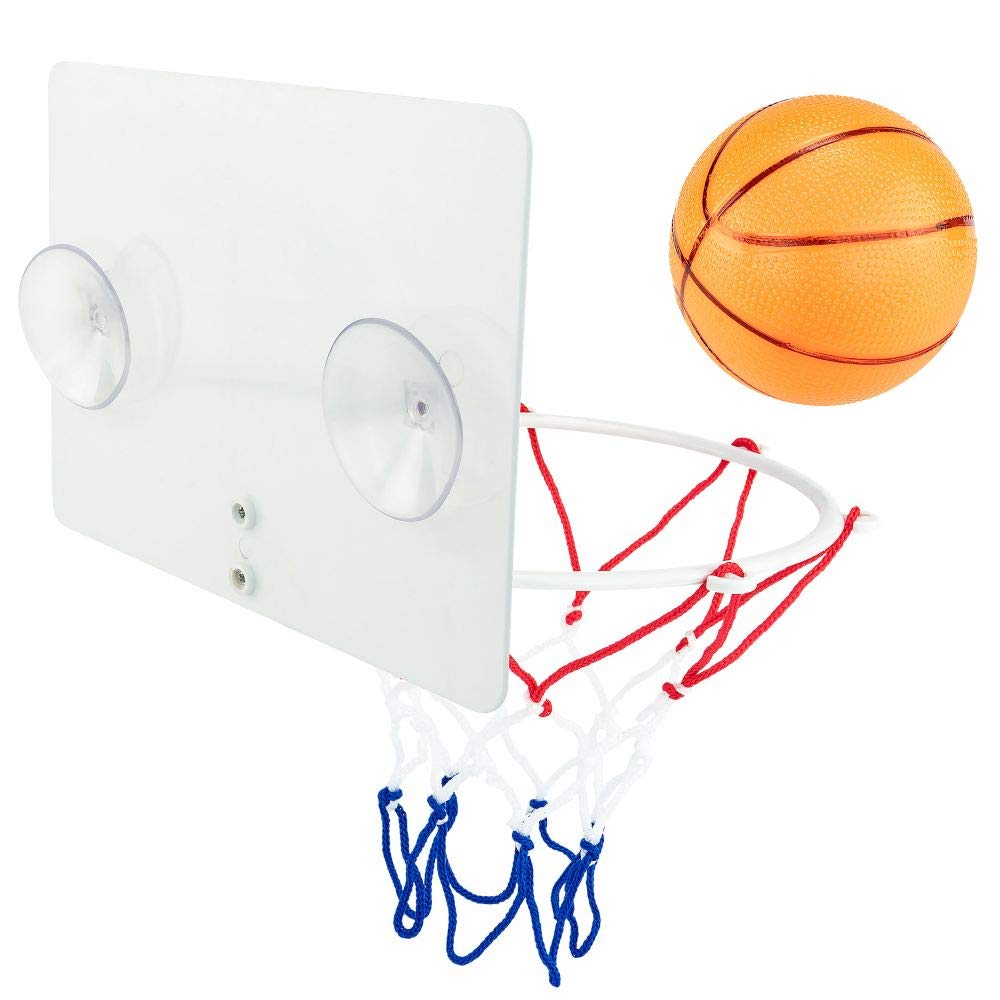 Hoopla Toys Shower Slam Basketball Game Set Funny Bathroom Sports Bath Toy For Kids