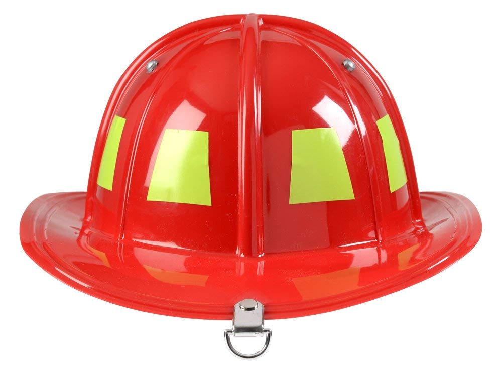 Aeromax Jr. Firefighter Helmet, Red, Adjustable Youth Size