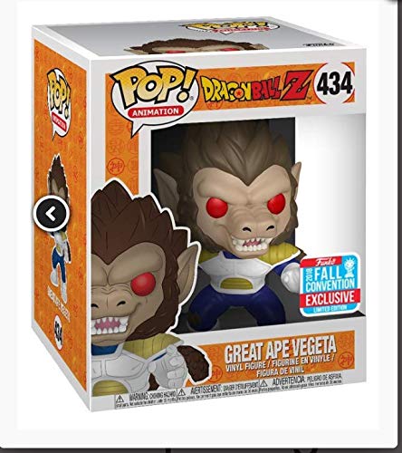 Funko POP! Animation Great Ape Vegeta 6 Inch Figure #434 - NYCC 2018 Shared Exclusive, Multicolor