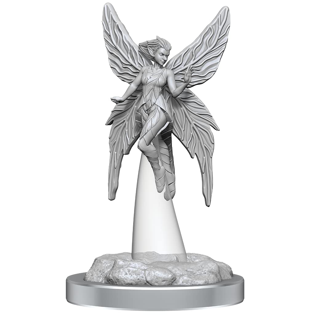 WizKids Critical Role Unpainted Miniatures - Wisher Pixies, Small, Plastic, Pink/Green, Model 82647