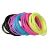 50 Pcs Silicone Jelly Bracelets Assorted Colors Neon Bracelets Retro Bracelets Bands For 80S Party Favors For Women Girls Kids(B
