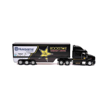 Peterbilt 387 Semi-Truck Black ''Rockstar Energy Drink - Husqvarna Factory Racing'' 1/32 Diecast Model by New Ray