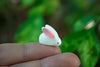 Mini Terrarium Rabbit, Dollhouse Miniature Tiny White Rabbit with Pink Ear, Terrarium Fairy Garden Dolls Toy, Mini Micro Landsca