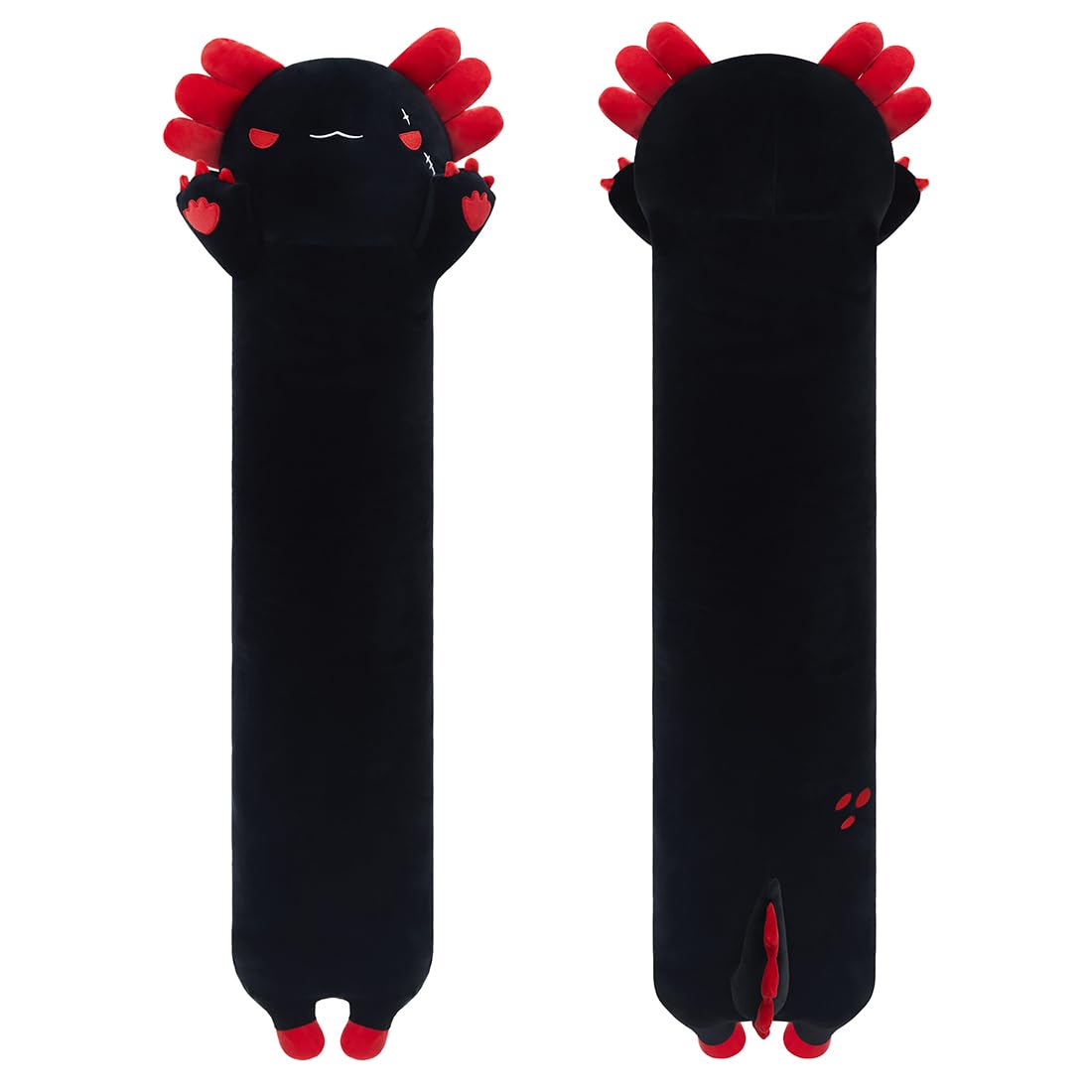 Sausudols Axolotl Plush Toys - 90CM Long Stuffed Animals, Perfect Gifts for Family, Friends and Children - Black
