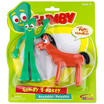 NJ Croce Gumby & Pokey Bendable Figure Pair