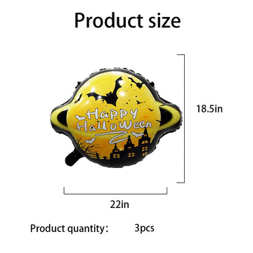 Hadckja Halloween Night Balloon Halloween Balloons Halloween Dark Foil Balloons For Halloween-Themed Party Supplies Decorations