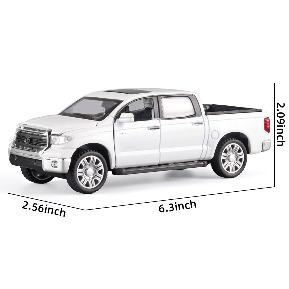 OANMYJJO Toy Pickup Trucks for Boys 1/32 Tundra Diecast Cars Model