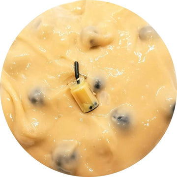Milk Boba Tea Handmade Thick Glossy Scented Slime 4Oz - Hoshimi Slimes