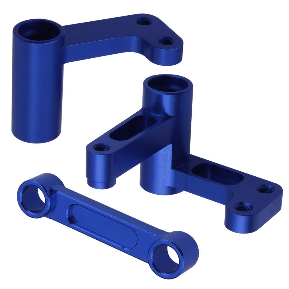 Hobbypark Aluminum Steering Bellcranks, Drag Link For 1/10 Traxxas Slash 2Wd / Rustler Vxl/Bandit, Replaces Part 3743 (Navy Blue