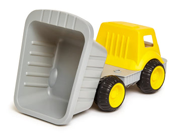 Hape Load & Tote Dump Truck Indoor/Outdoor Beach Sand Toy Toys, Yellow