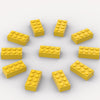 500 Piece Bulk 2X4 Building Bricks, Compatible With Lego, Yellow Bricks