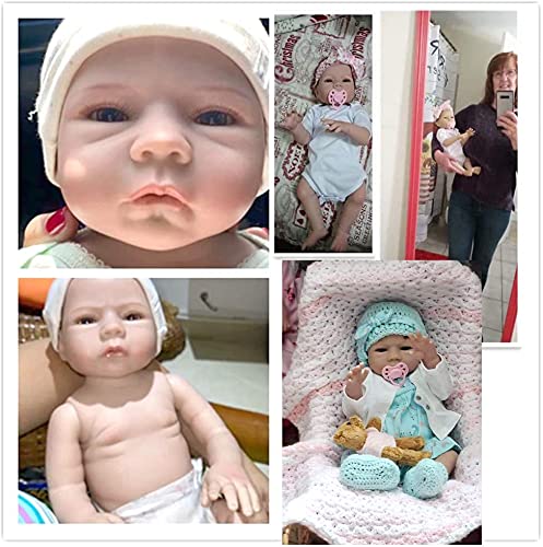 Afewd 18'' Lifelike Reborn Baby Boy Doll, Soft Body Silicone Vinyl, Weighted Newborn Toddler For Gift