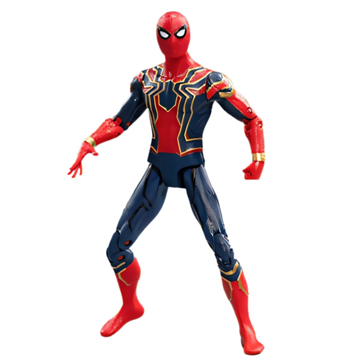 Hiplay Zd Toys Collectible Figure Full Set: 7-Inch Simple Articulated - Iron Spider Men, Normal Version, Miniature Action Figuri