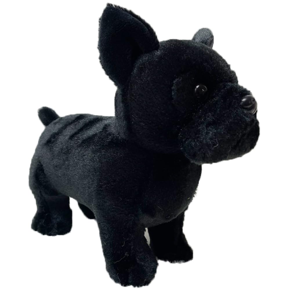 Jianeexsq Cute Simulation French Bulldog Plush Toy Realistic Lifelike Bulldog Dog Puppy Stuffed Animals Model Doll Gift Collecti