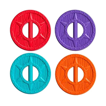 Replacement Parts For Imaginext Scooby-Doo Viking Ship Playset - Gbm51 Replacement Bag Of 4 Shields, Red, Purple, Blue, Orange