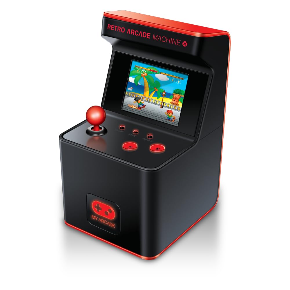 My Arcade Retro Arcade Machine X Playable Mini Arcade: 300 Retro Style Games Built In, 5.75 Inch Tall, Aa Battery Powered, 2.5 I