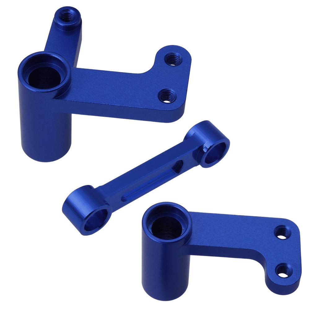 Hobbypark Aluminum Steering Bellcranks, Drag Link For 1/10 Traxxas Slash 2Wd / Rustler Vxl/Bandit, Replaces Part 3743 (Navy Blue