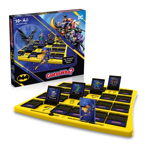 Winning Moves Batman Guess Who? Board Game, 2 Players, Ages 4+, Cardboard, Black, Model WM02963-EN1-6