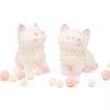 Cat Squishies Toy,2Pcs White Cat Squeeze Animal Toys,Simulation Dog Stress Relief Toy Furry Squish Novelty Toy With Pvc Packagin