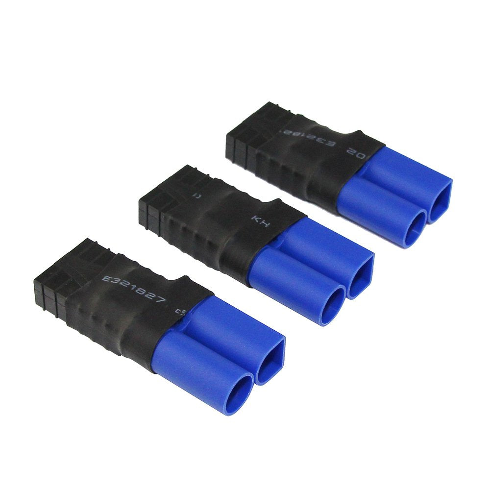 OliYin 3pcs Compatible with TR Female to EC5 Male Adapter Brushless for SCT LiPo Slash(Pack of 3)