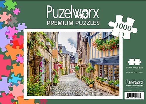 Puzelworx 1000 Piece Jigsaw Puzzle Educational Puzzle Family Game Gift For Adults And Kids (Nice Street View)